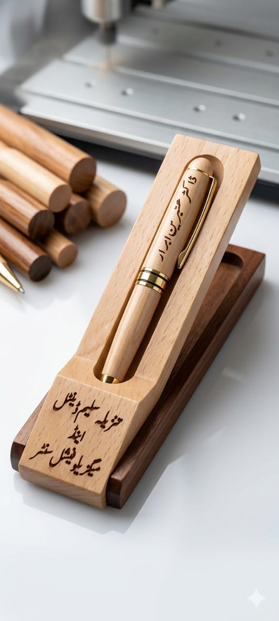 Customized Wooden Engraved Luxury Pencil Set