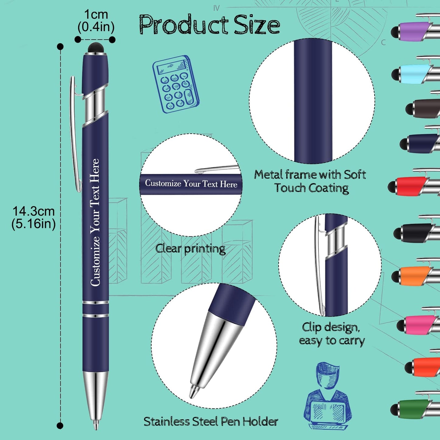 Custom Luxury Laser Engraved pencil